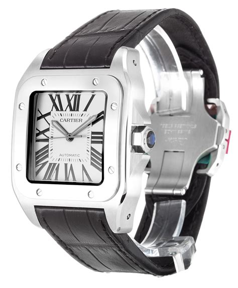 cartier santos 100 replica parts|cartier santos 100 for sale.